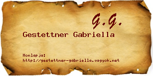 Gestettner Gabriella névjegykártya