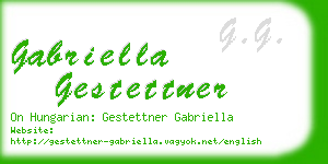 gabriella gestettner business card